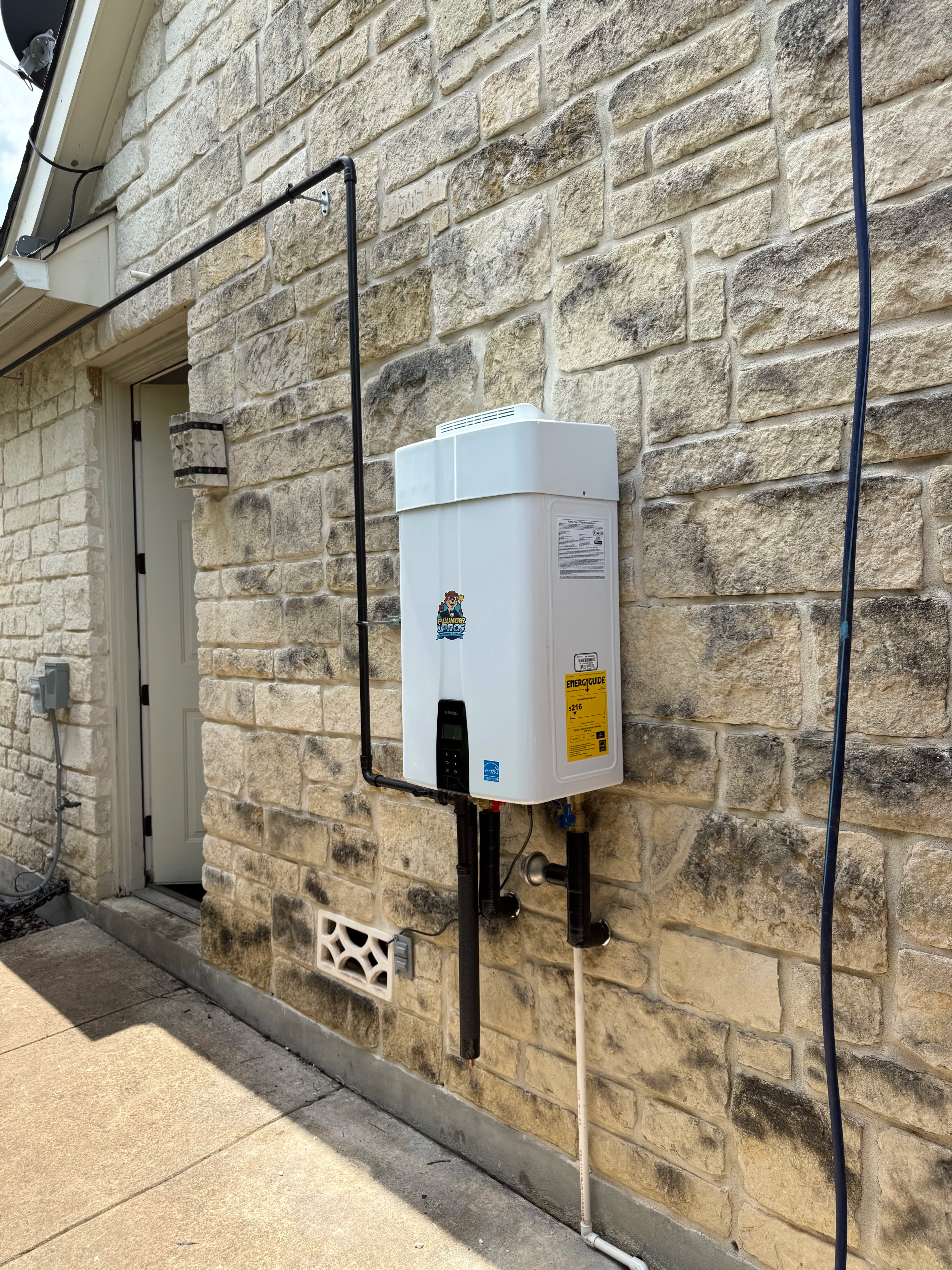 Project Two Old Tank Heaters Out, One Tankless Unit In - Boerne image
